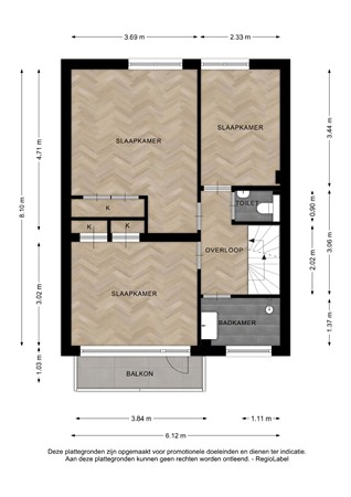 Floorplan - Dekkershof 10, 7213 XK Gorssel